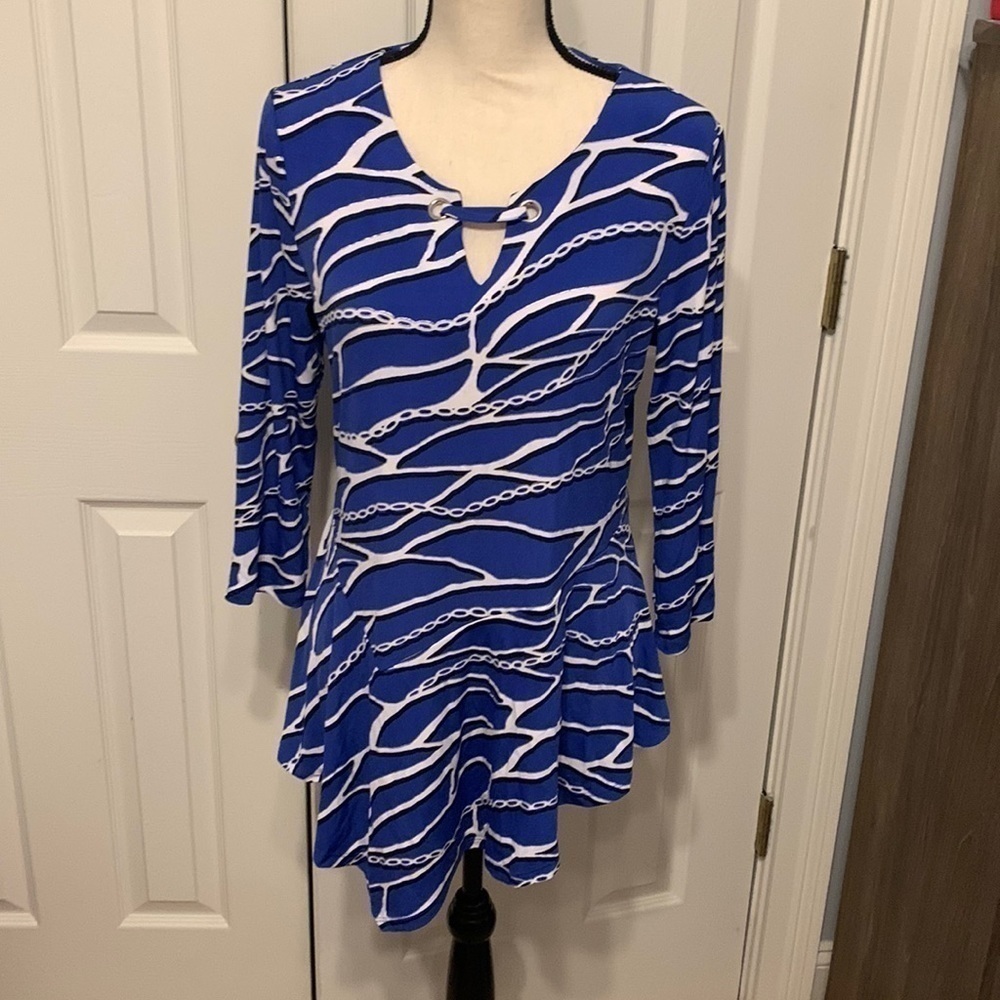 JM Collection Chain Print Tunic NWT - image 1